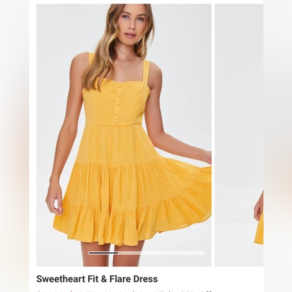 Forever 21 Sweetheart Fit & Flare Mini Dress in Rose Petal Pink Size Medium - Picture 7 of 16